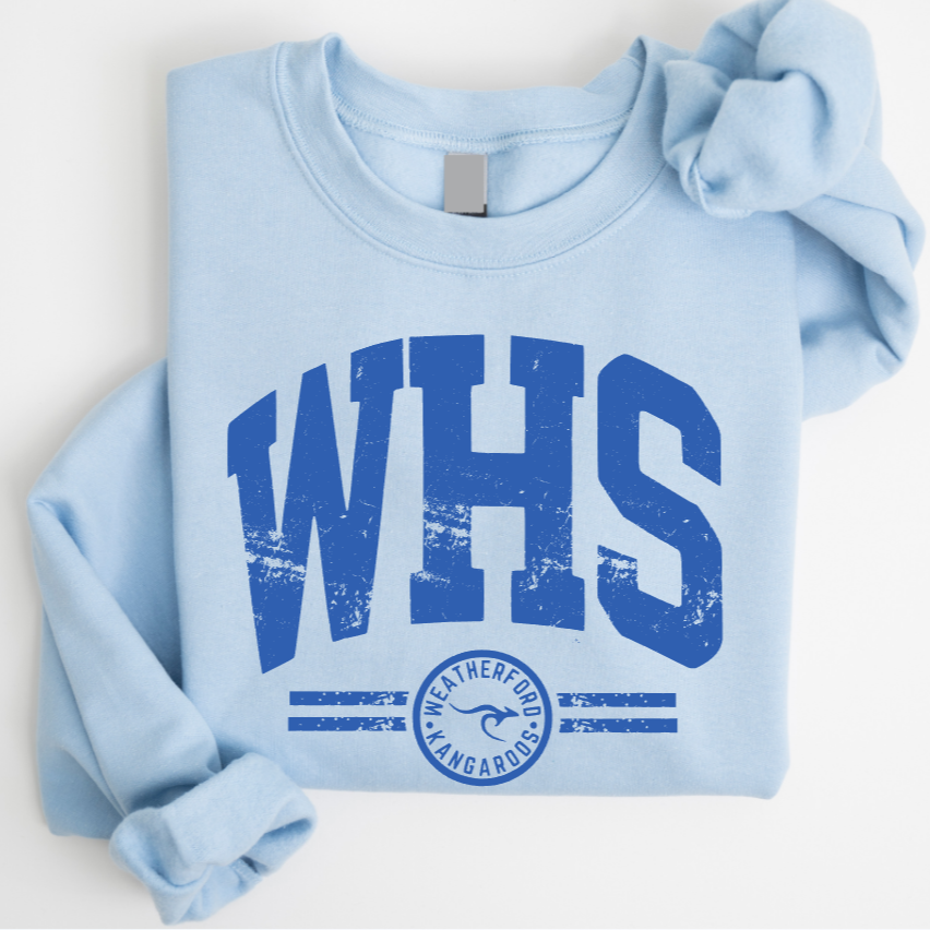 WHS - UNISEX CREWNECK SWEATSHIRT - LIGHT BLUE (GILDAN)