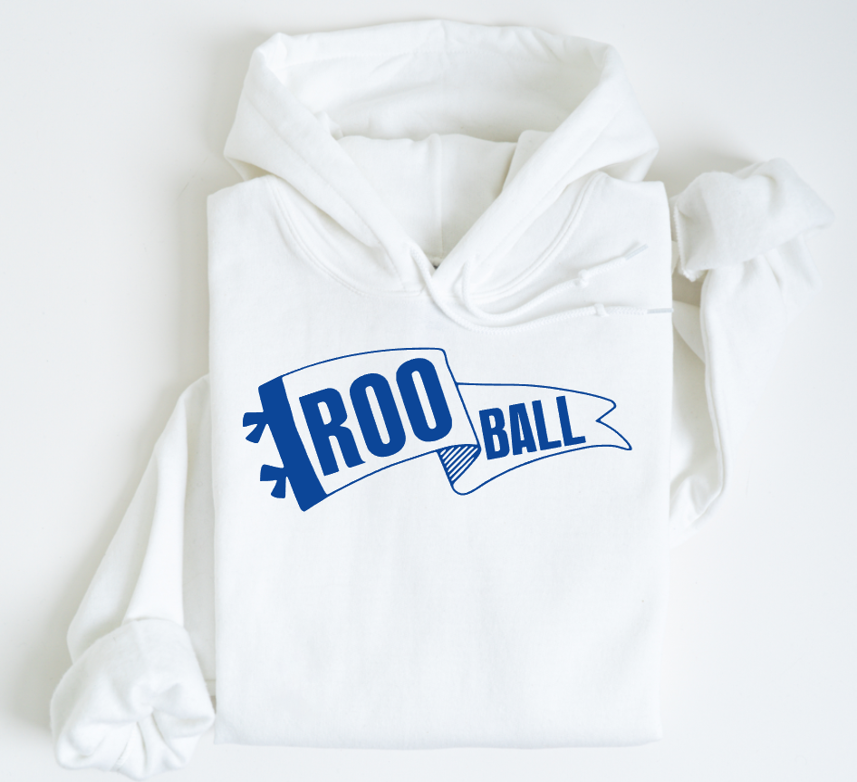 3) WHITE HOODIE or CREWNECK