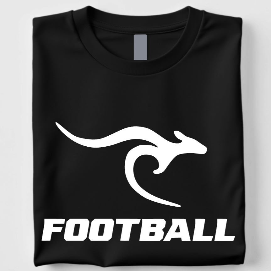 FOOTBALL - UNISEX SHORT SLEEVE TEE - BLACK (GILDAN OR BELLA)