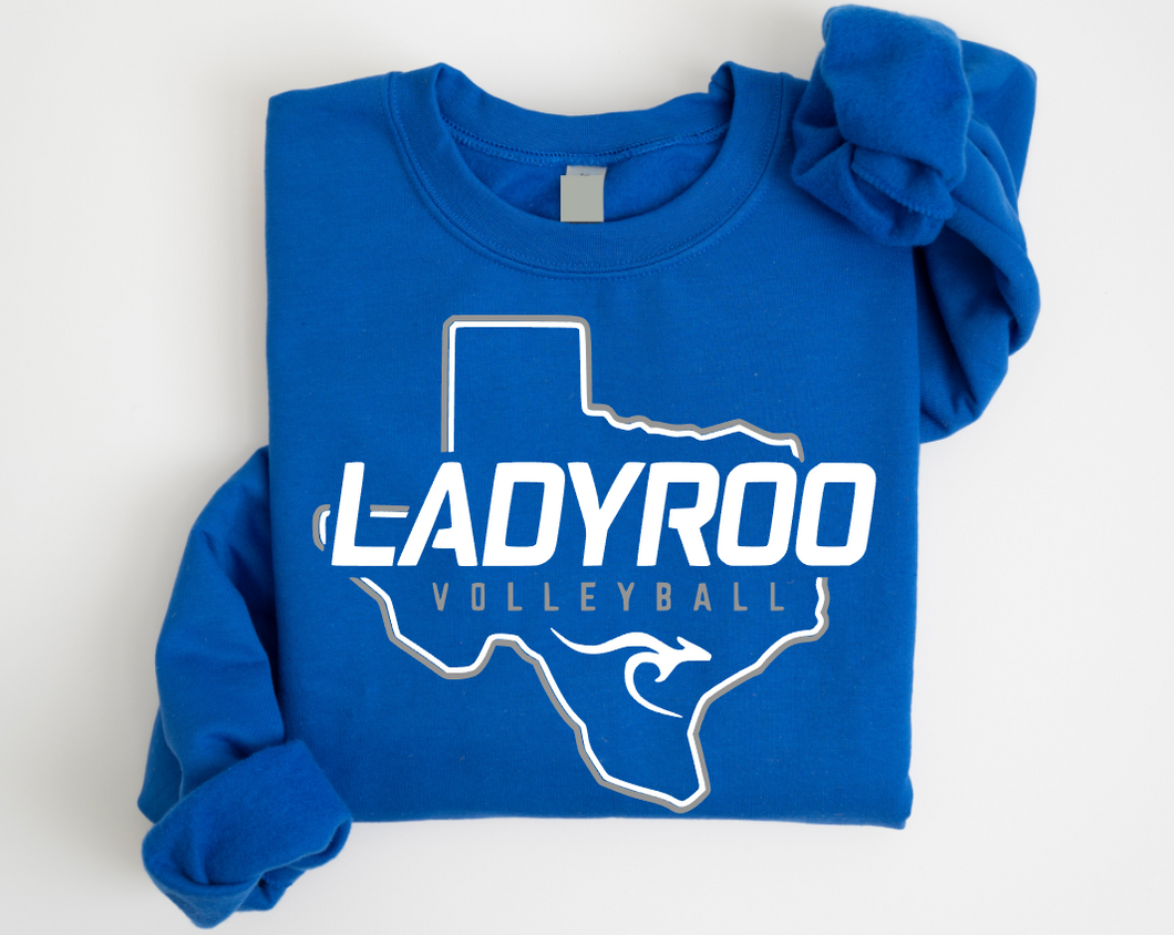 *YOUTH* TEXAS - CREWNECK SWEATSHIRT (ROYAL)