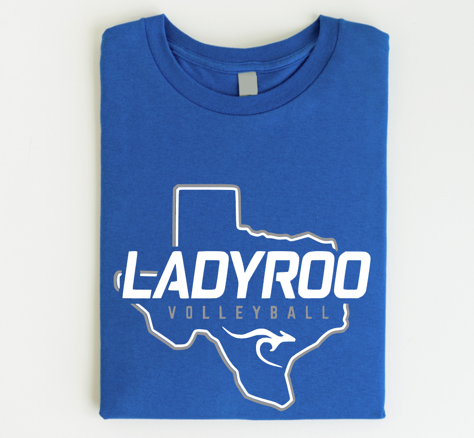 *YOUTH* - TEXAS- SHORT SLEEVE TEE (ROYAL)
