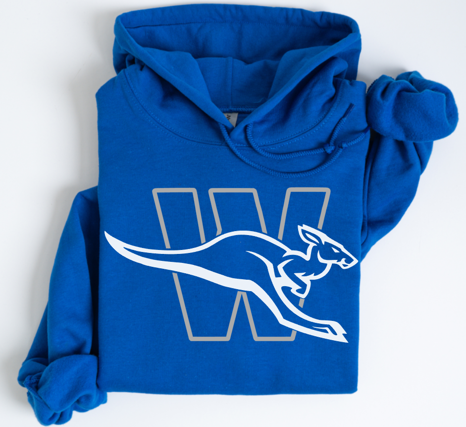 *CHOOSE YOUR COMFY* HOODIE/CREWNECK/LONGSLEEVE/SHORTSLEEVE (ROYAL W)